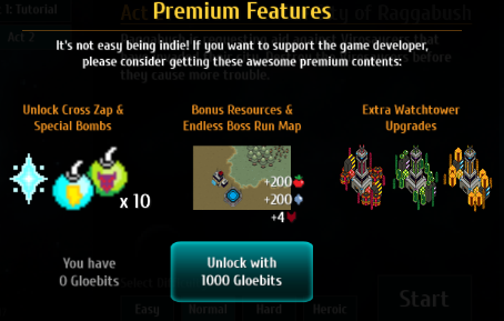 Premium Features Entitlement Purchase with gloebits